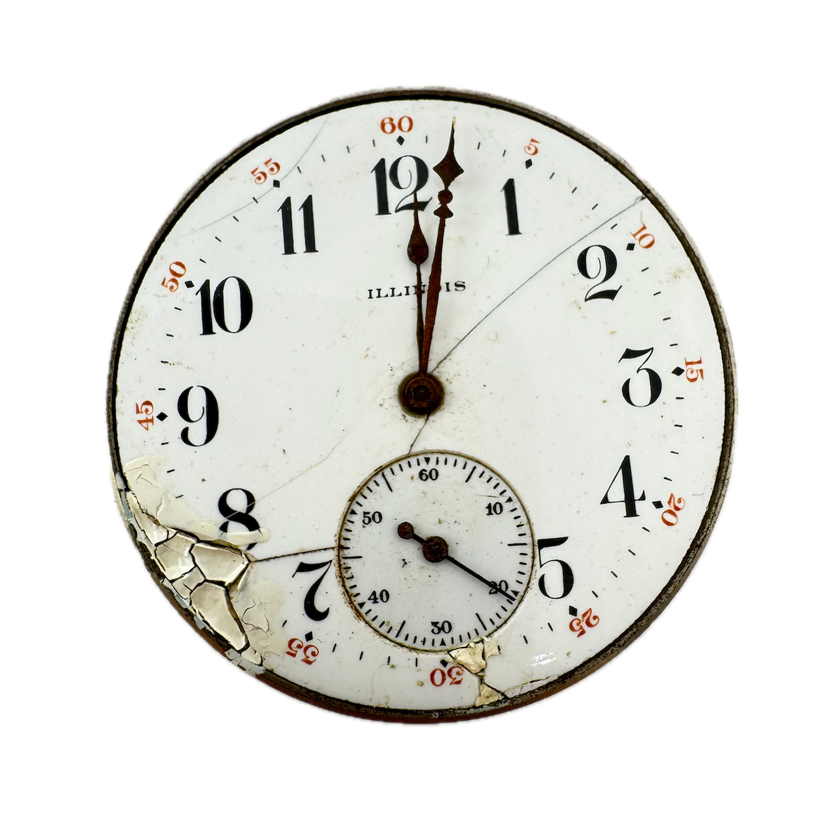 Antique 12S Illinois 15 Jewel Mechanical Open Face Pocket Watch Movement 403