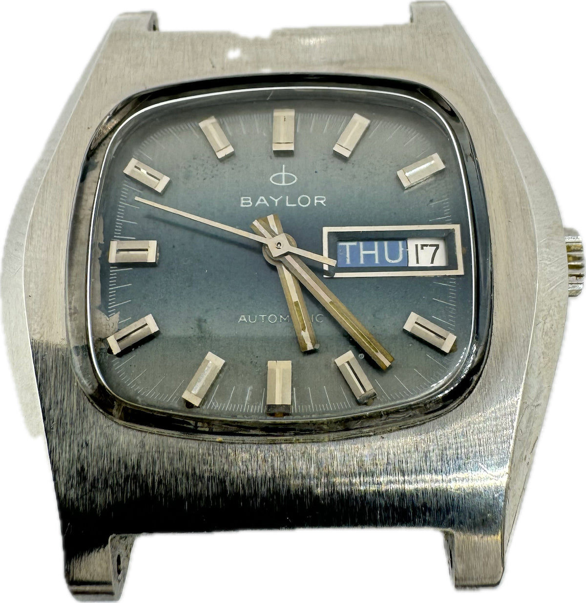 Vintage Baylor ETA 2789 17 Jewel Men's Automatic Wristwatch 2720 Swiss Steel