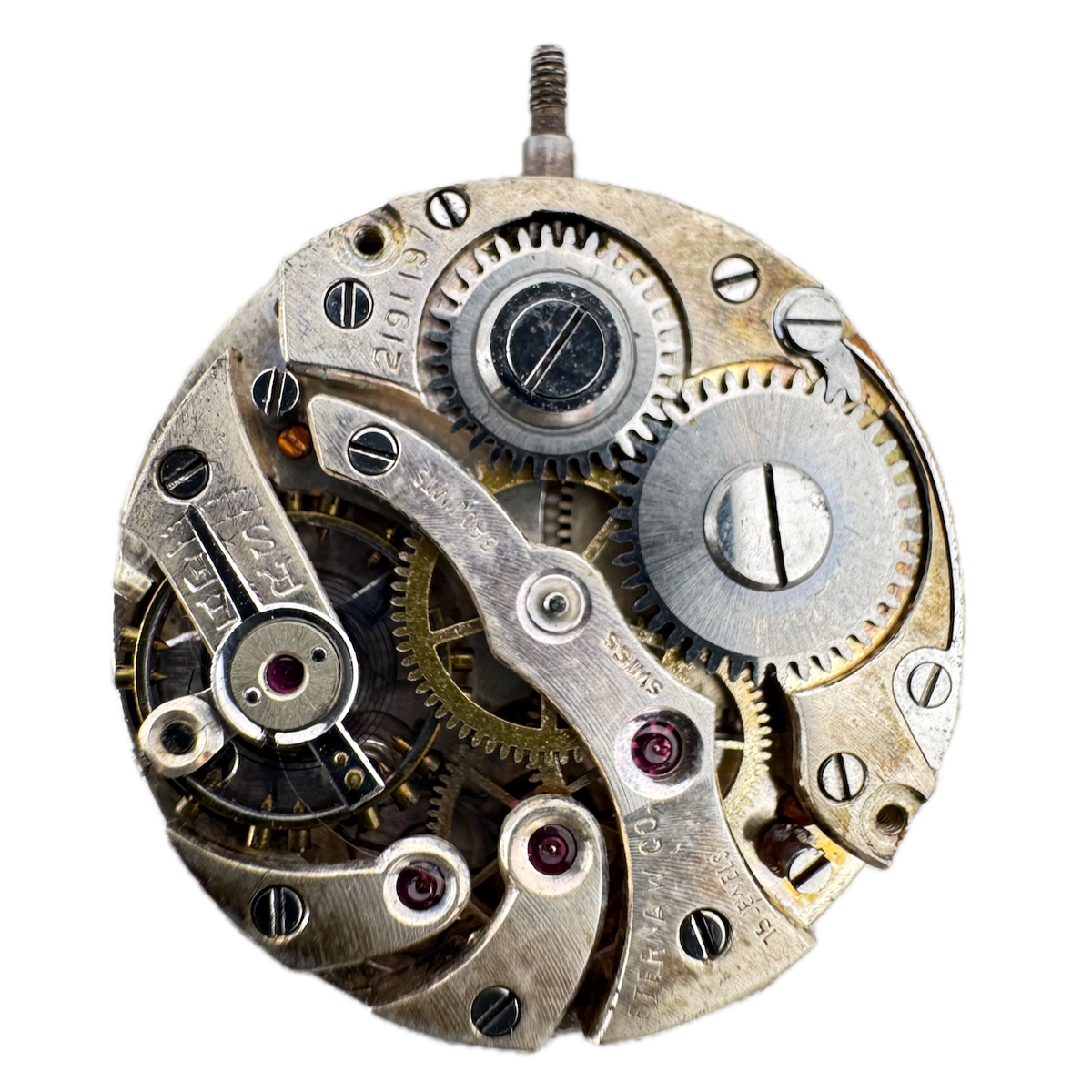 Antique 8/0s Eterna 15 Jewel Mechanical Open Face Pocket Watch Movement Swiss