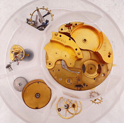 Antique 14 Size Illinois Mechanical Pocket Watch Movement Grade 120 for Parts