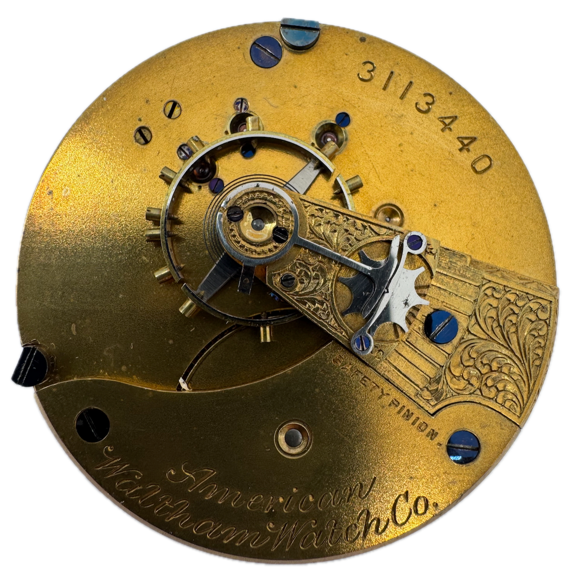 Antique 18s 1887 Waltham 13 Jewel Hunter Pocket Watch Movement 5 USA Running