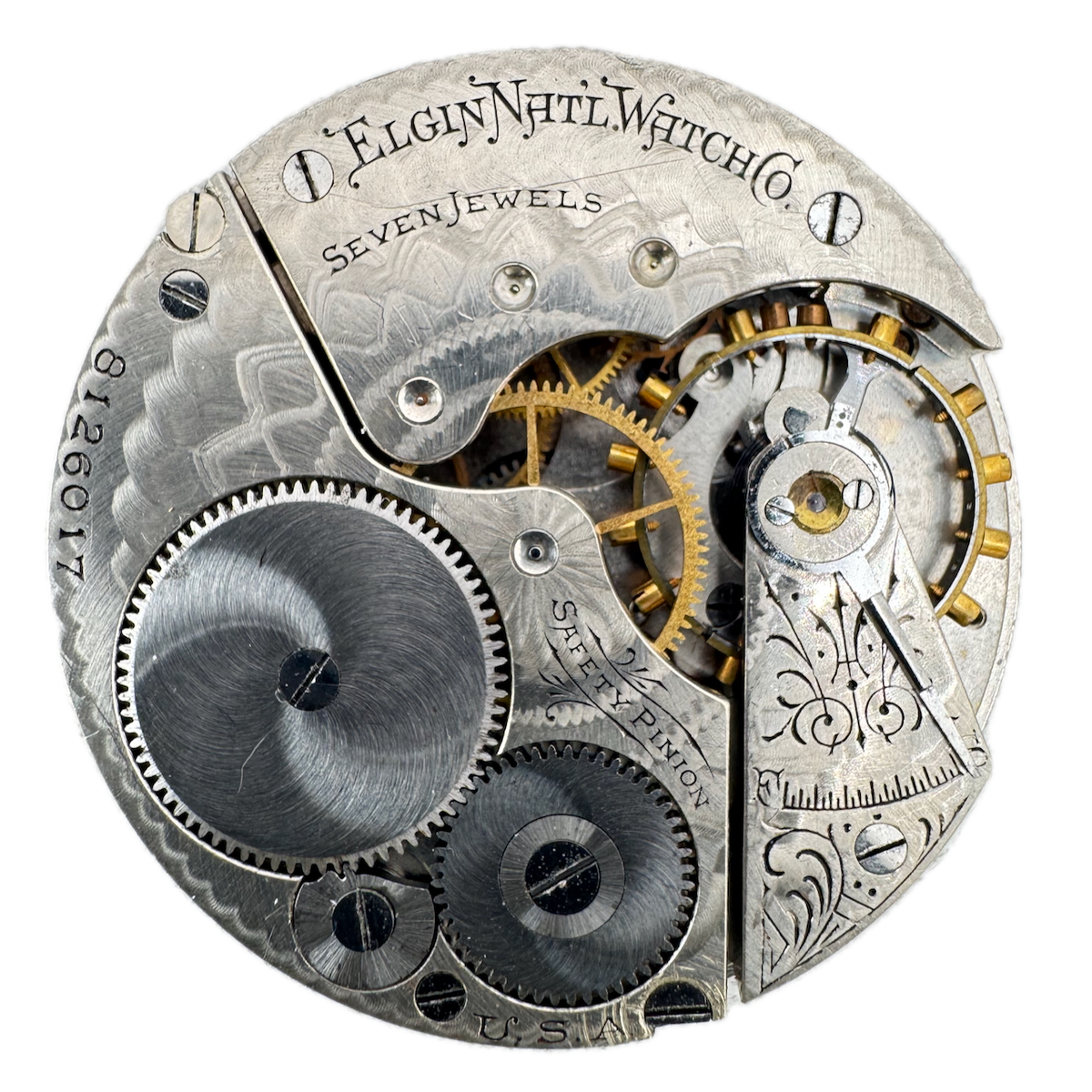 Antique 16s 1900 Elgin 7 Jewel Mechanical Pocket Watch Movement 211 USA