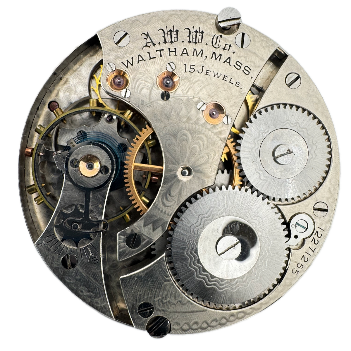 Antique 16s 1903 Waltham 1899 Mechanical Pocket Watch Movement No. 620 USA