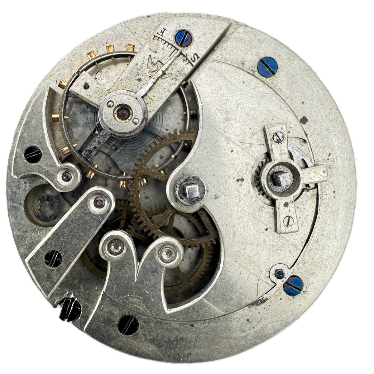 Antique 46mm Longines Roman Key Wind Swiss Lever Escapement Pocket Watch Mov't