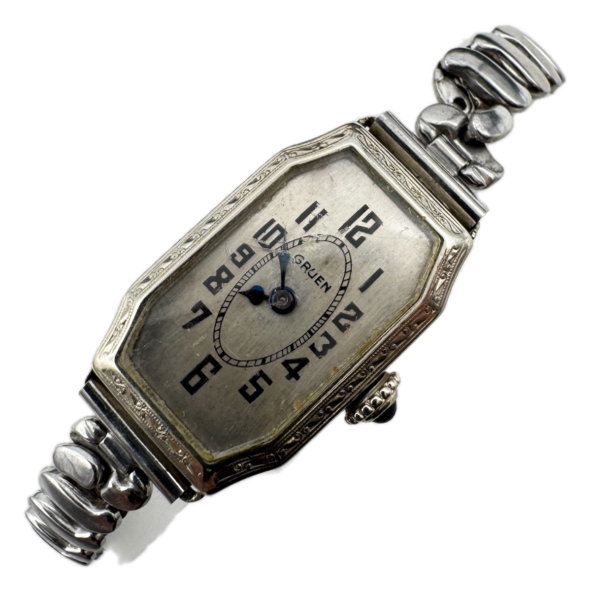 Vintage 17mm Gruen Guild 15 Jewel Ladies Mechanical Wristwatch 835 Swiss 14k GF