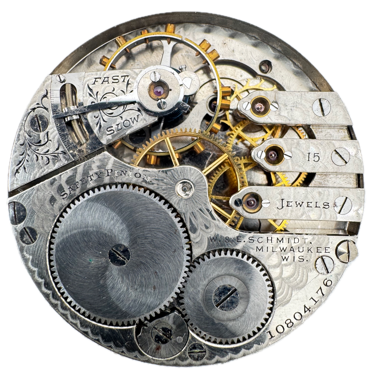 Antique 16s 1904 Elgin Multicolor 15 Jewel Hunter Pocket Watch Movement 305 USA