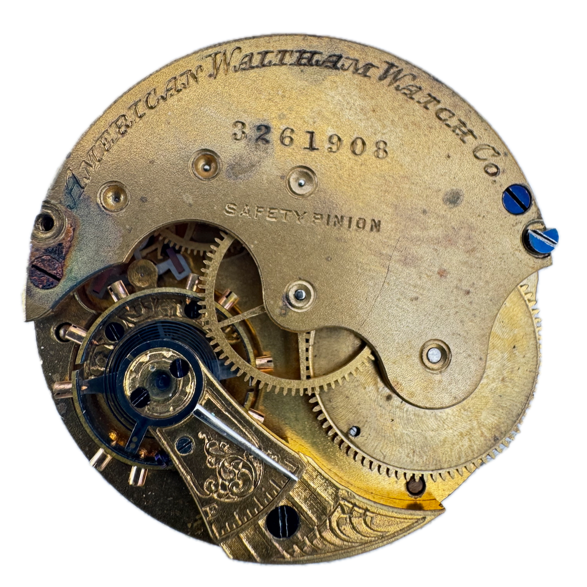 Antique 6s 1887 Waltham 7 Jewel Mechanical Hunter Pocket Watch Movement E USA