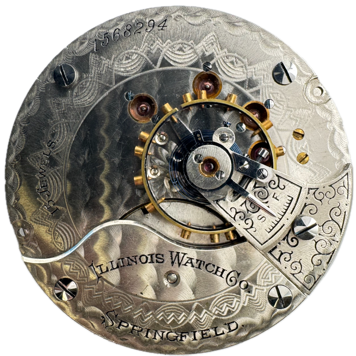 Antique 18s 1901 Illinois 15J Mechanical Hunter Pocket Watch Movement 51 USA