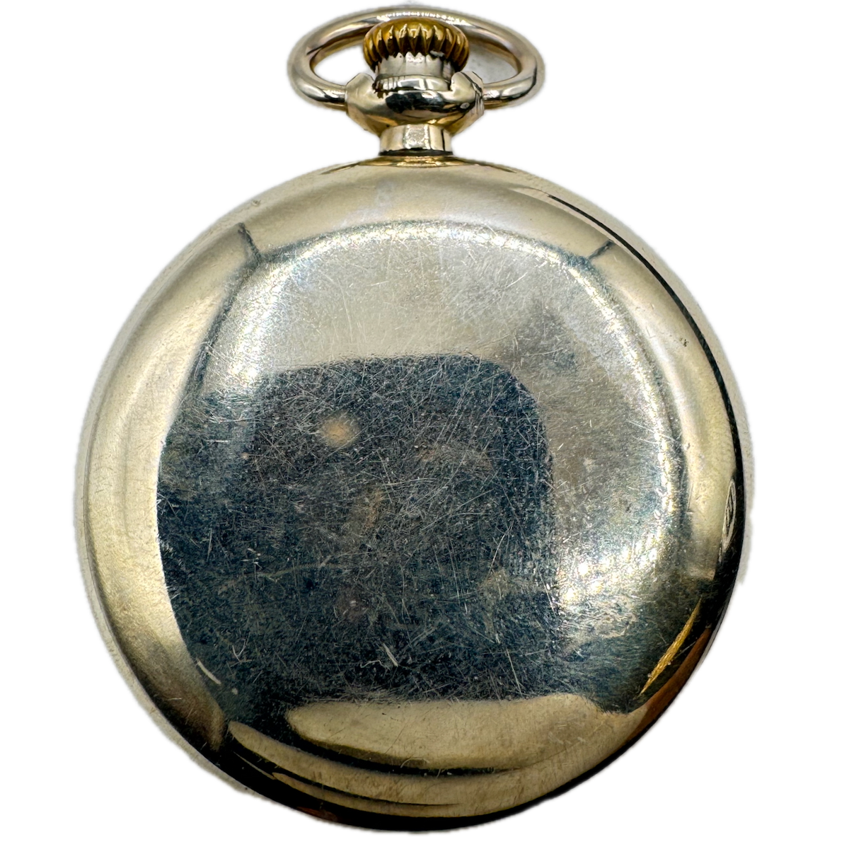 Antique 16s Keystone Swingout Open Face Pocket Watch Case Silveroid Coin Edge