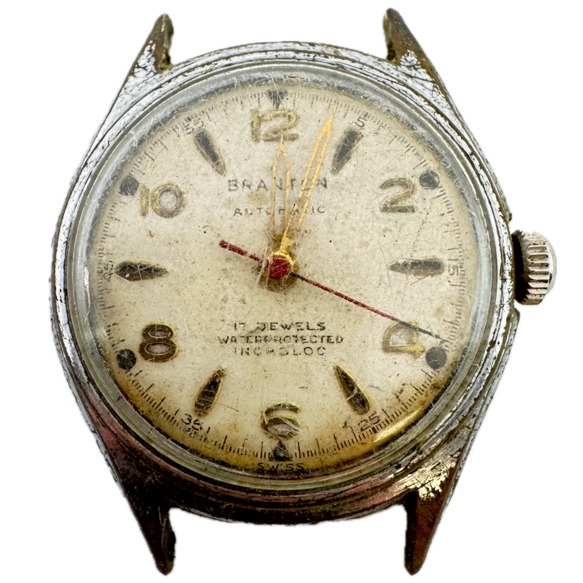 Vintage Branton Military Style Men's Mechanical Wristwatch F 690 Bidynator