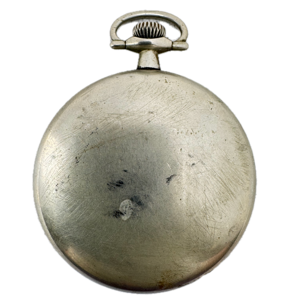 Antique 18s Keystone Smooth Bezel Open Face Pocket Watch Case Silveroid USA