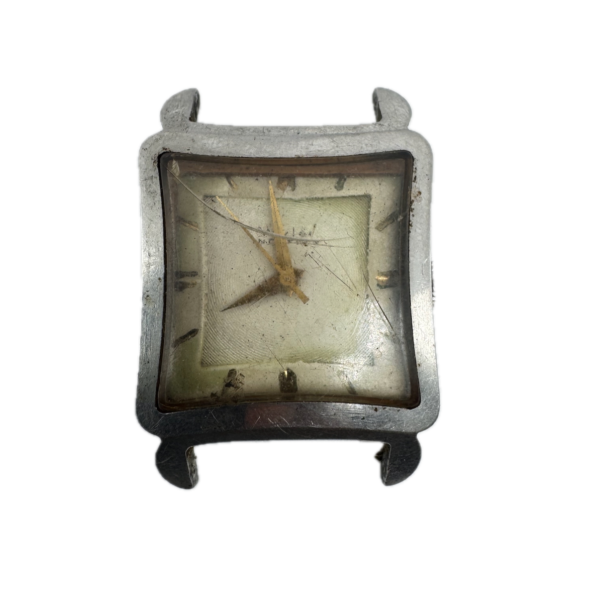 Vintage 26mm Wyler Square Incaflex Men's Mechanical Wristwatch Swiss Steel