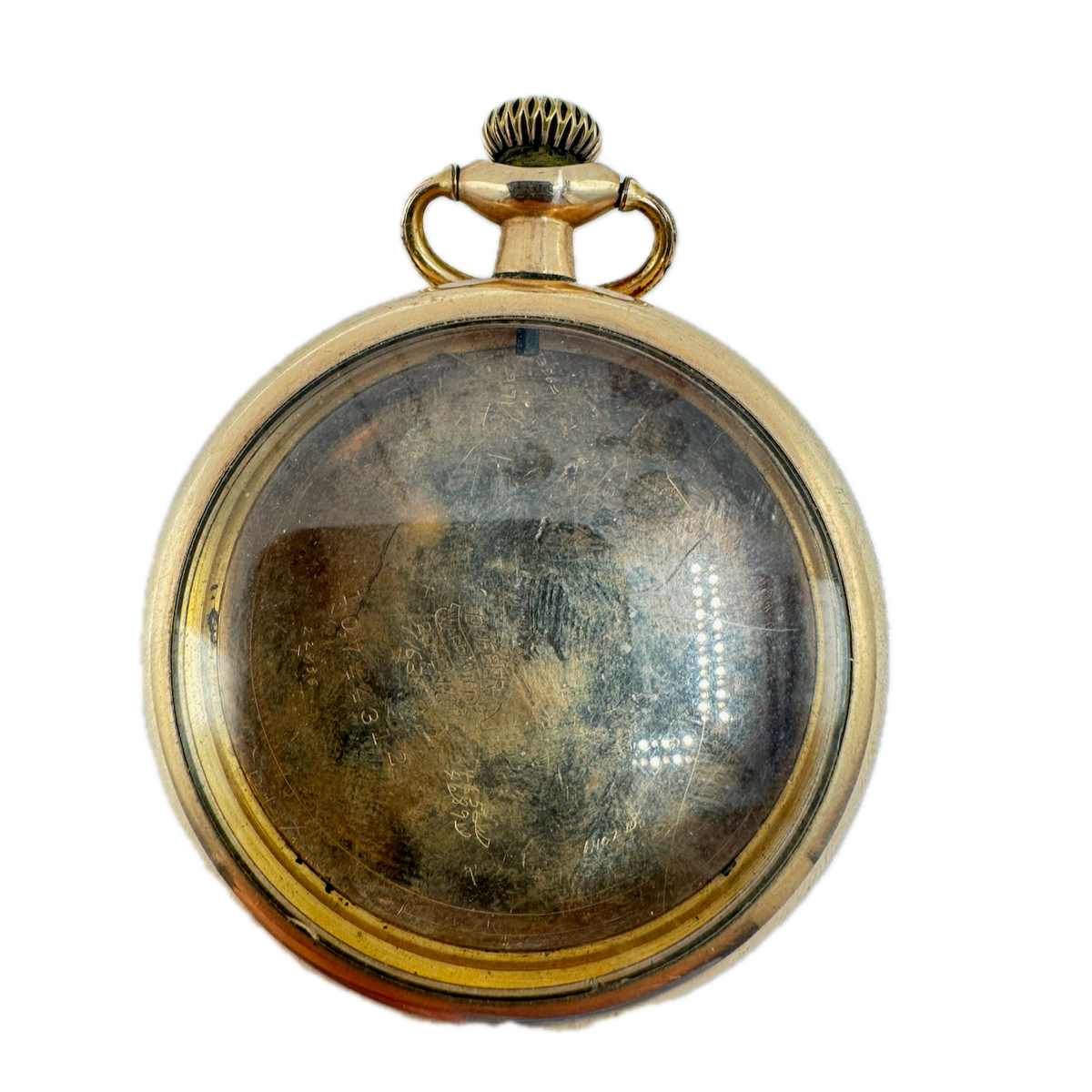 Antique 16 Size Dueber Open Face Pocket Watch Case for Mechanical Gold Filled