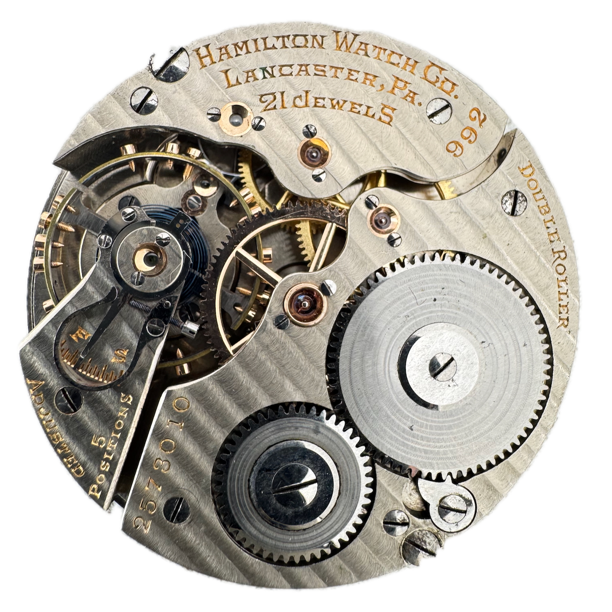 Vintage 16s 1930 Hamilton 21j Mechanical Railroad Pocket Watch Movement 992 USA