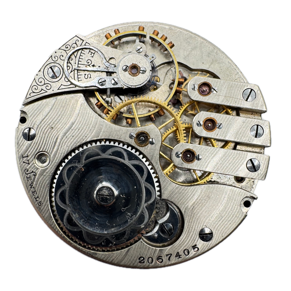 Antique 16 Size Illinois 17 Jewel Mechanical Pocket Watch Movement 184 USA