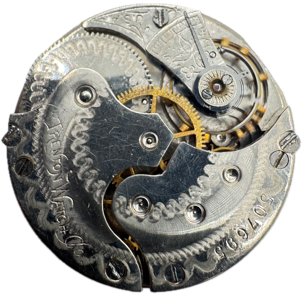 Antique 6 Size Trenton Mechanical Pocket Watch Movement Grade 50 USA for Repair
