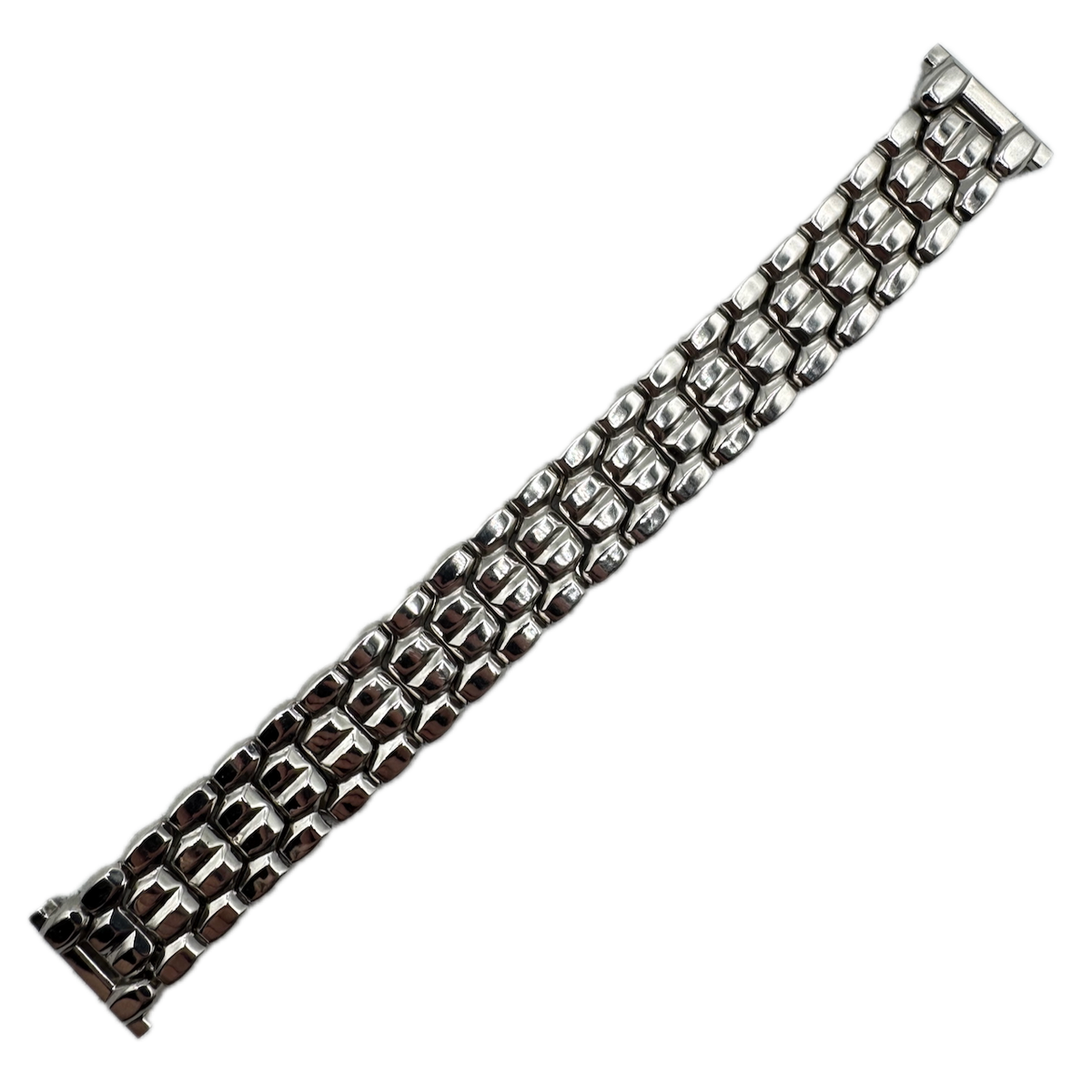 Vintage 18.5mm Speidel Men's Wristwatch Bracelet Steel Stretch Coffin Link USA