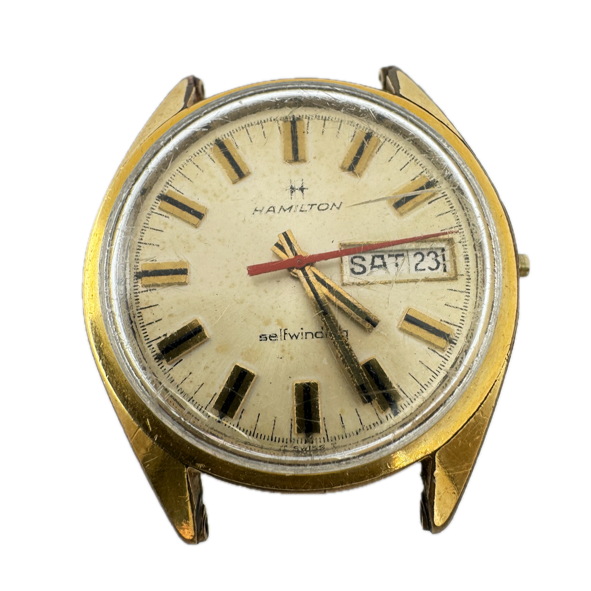 Vintage 35mm Hamilton 825007-4 Men's Automatic Wristwatch 826 Swiss for Repair