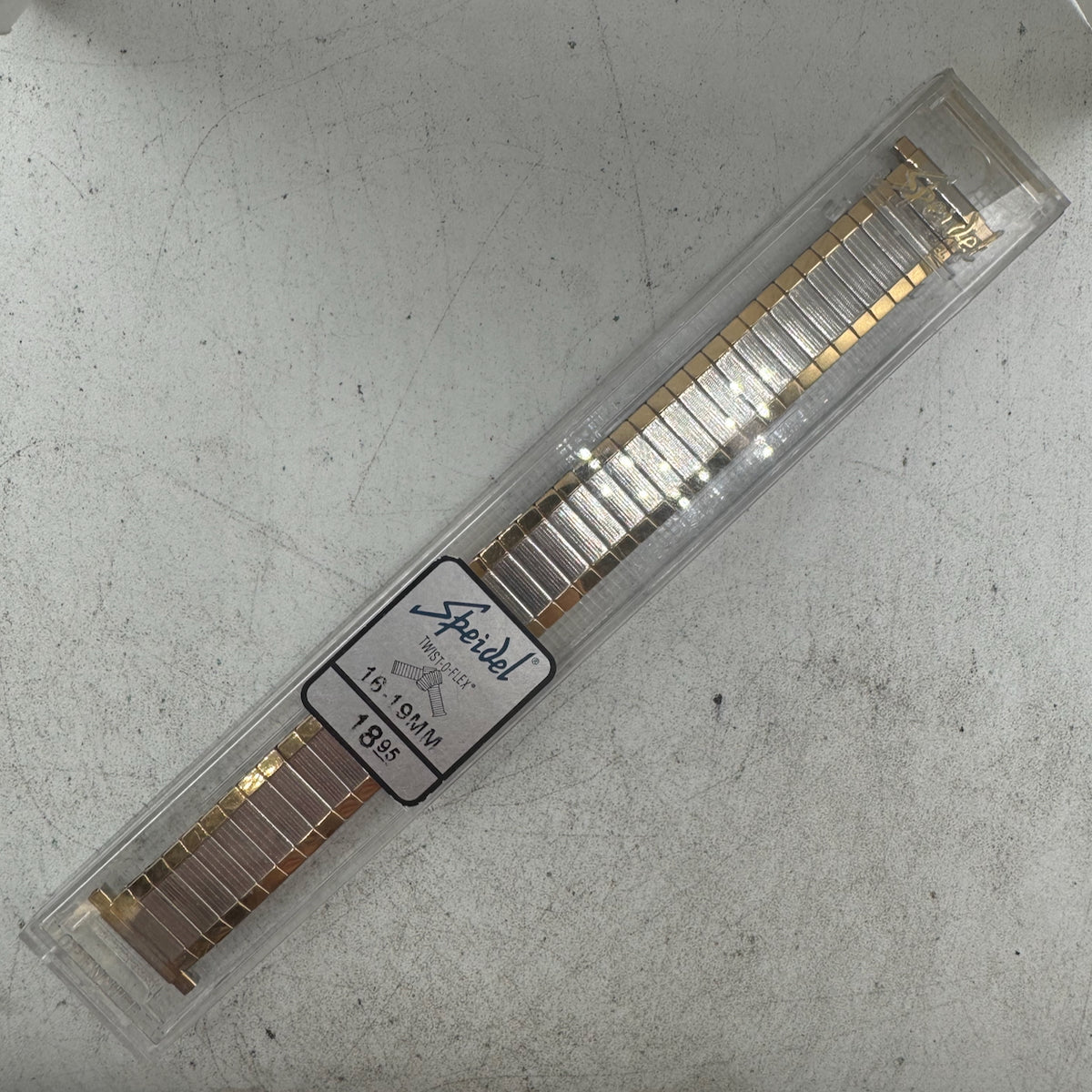 Vintage Adjustable Speidel Men's Wristwatch Band Gold Tone Twist-O-Flex