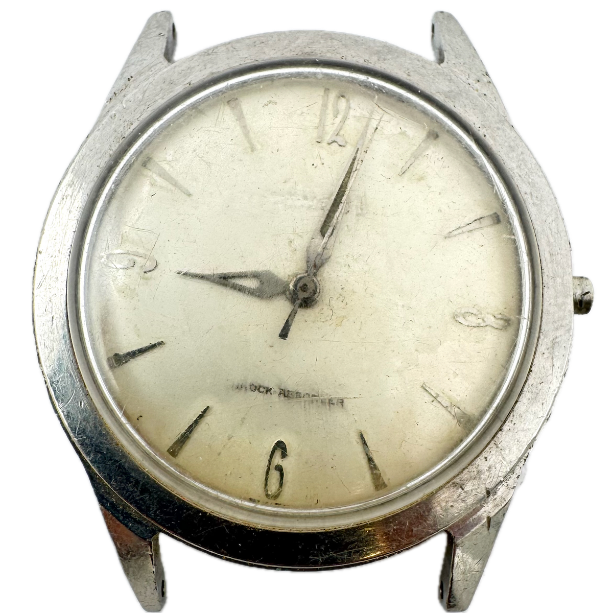 Vintage 34mm Benrus Dress Men's Mechanical Wristwatch BH 25 Swiss Steel