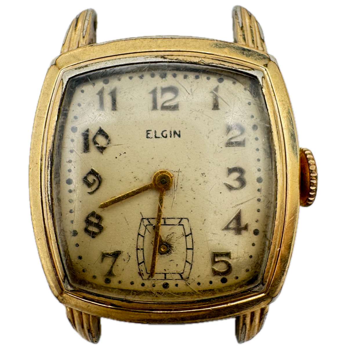 Vintage 25.5mm Elgin 354489 Rectangular Men's Mechanical Wristwatch 554 USA