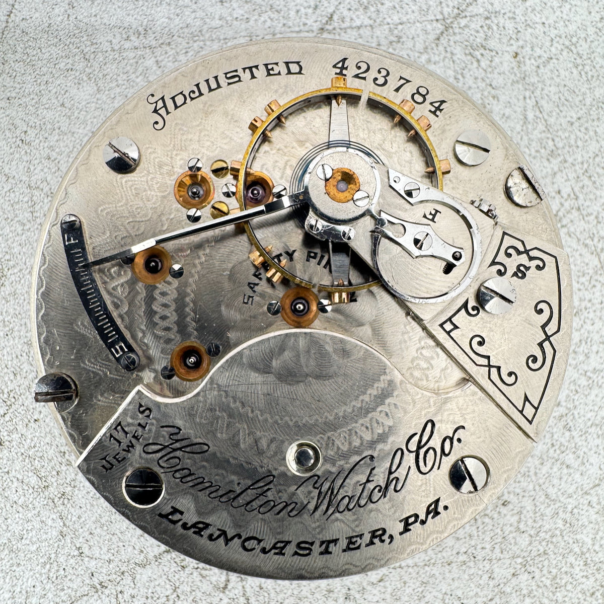 Antique 18s 1904 Hamilton 17 Jewel Mechanical Pocket Watch Movement 926 USA