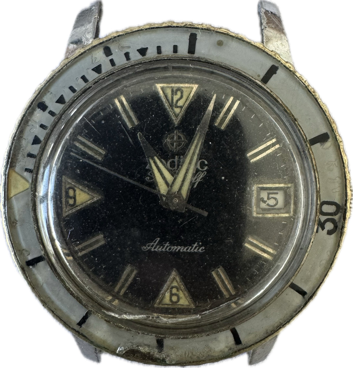 Vintage Zodiac 722-946 Sea Wolf Diver Bakelite Men's Automatic Wristwatch