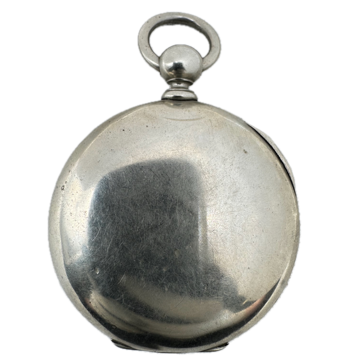 Antique 18s Dueber Smooth Bezel Pocket Watch Case for Key Wind Silverine