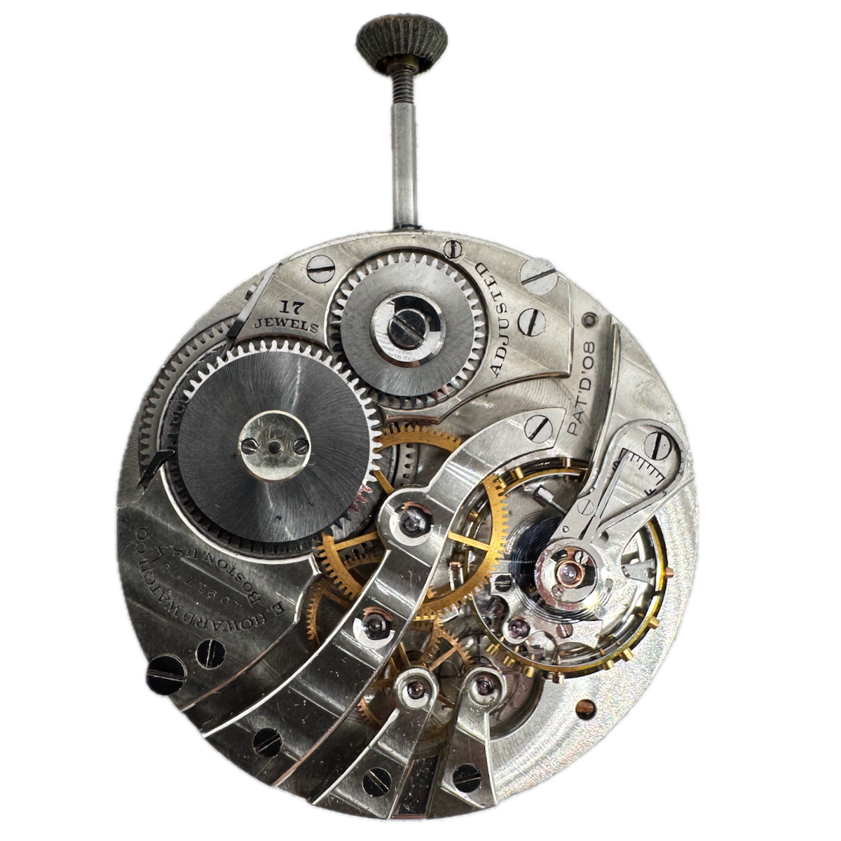 Antique 12s 1910 Howard 17 Jewel Mechanical Pocket Watch Movement Series 7 USA