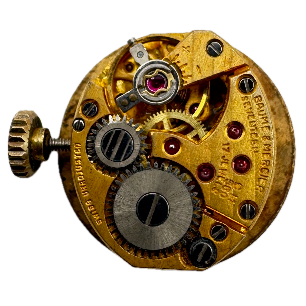Vintage Baume & Mercier Champagne 17J Mechanical Ladies Wristwatch Movement 550