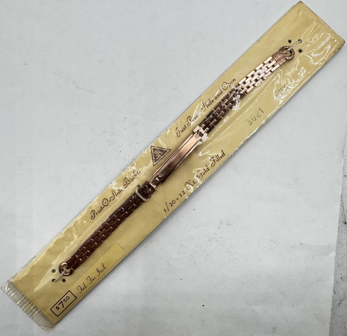 Vintage 4mm JB Champion Ladies Wristwatch Bracelet 12k Rose GF Grains of Rice