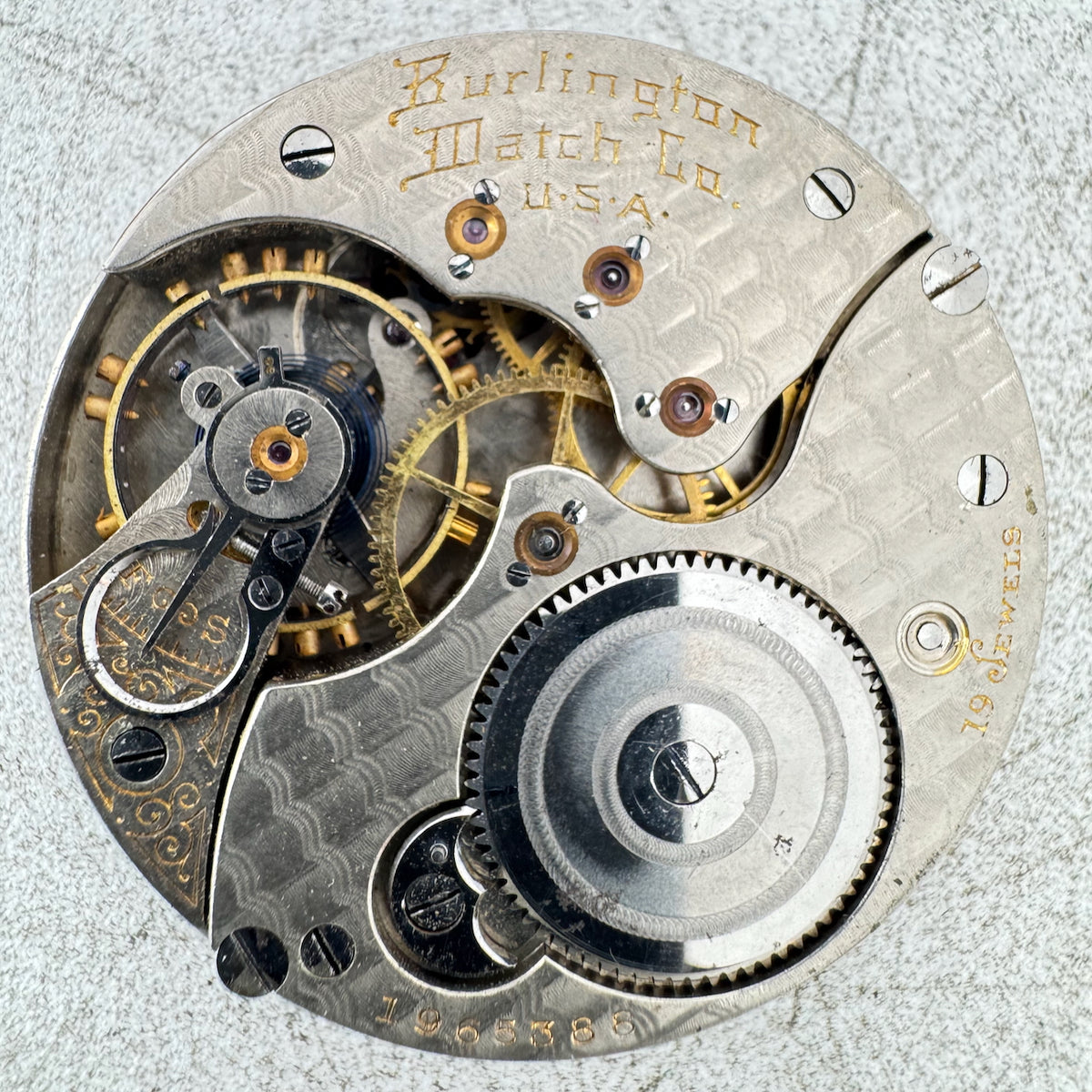 Antique 16s 1907 Burlington Special Mechanical Hunter Pocket Watch Movement 174