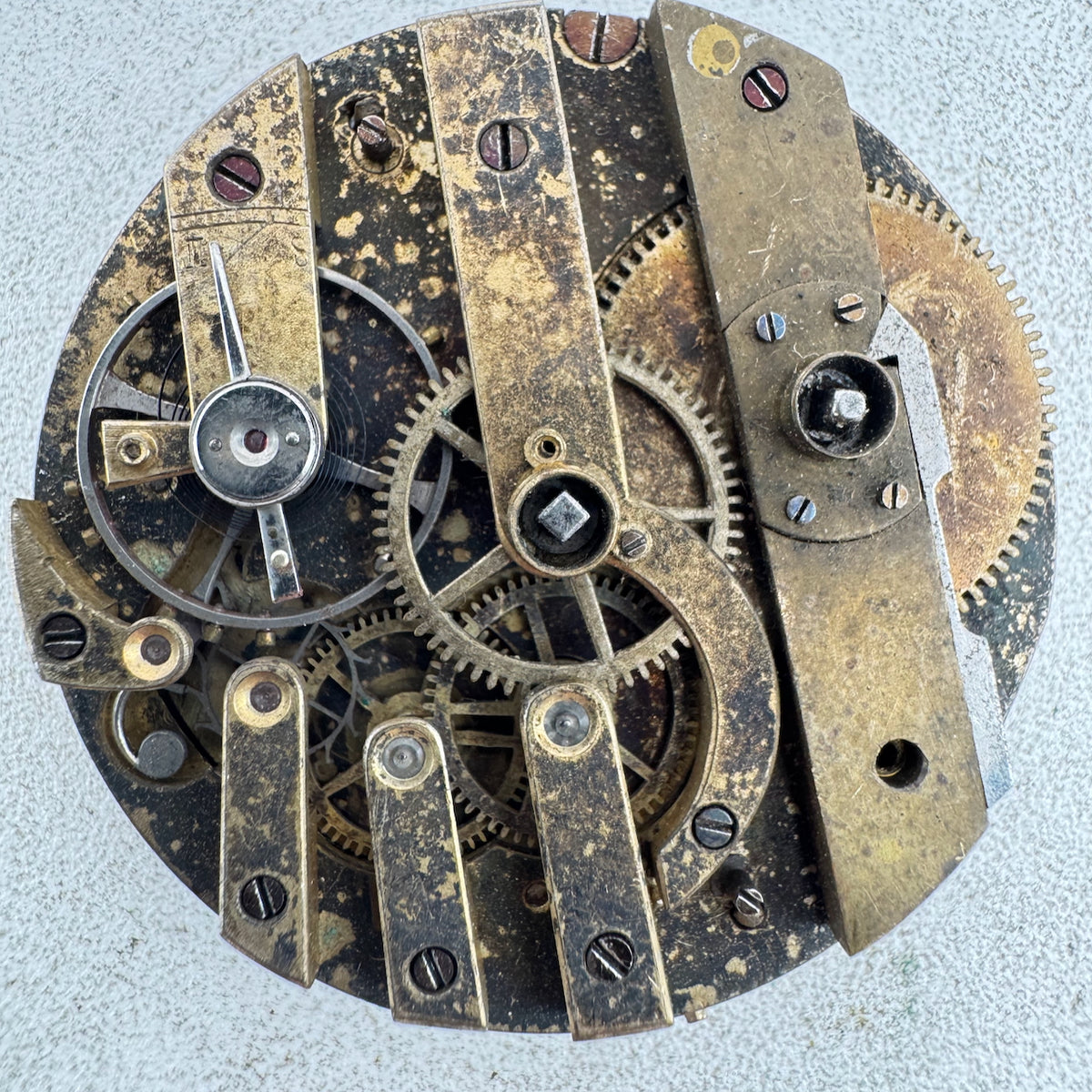 Antique 40.5mm L. Beaudry Key Wind Cylinder Escapement Pocket Watch Movement
