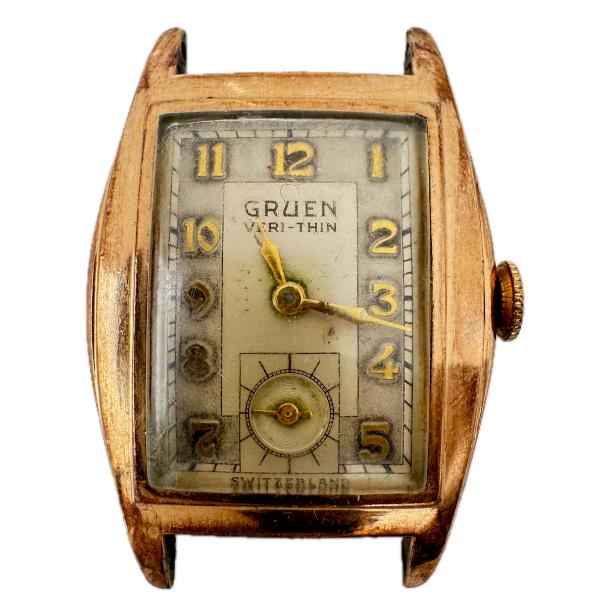 Vintage Gruen 403/406 Veri-Thin Men's Mechanical Wristwatch 406 Steel & 10k GF