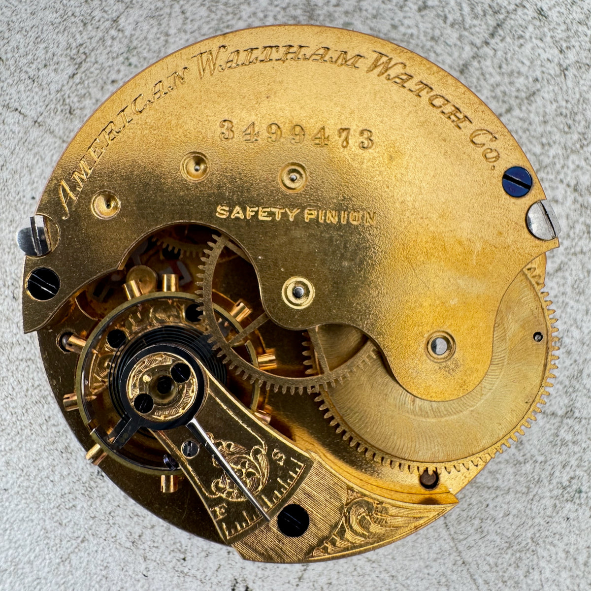 Antique 6s 1888 Waltham 7 Jewel Mechanical Hunter Pocket Watch Movement E USA