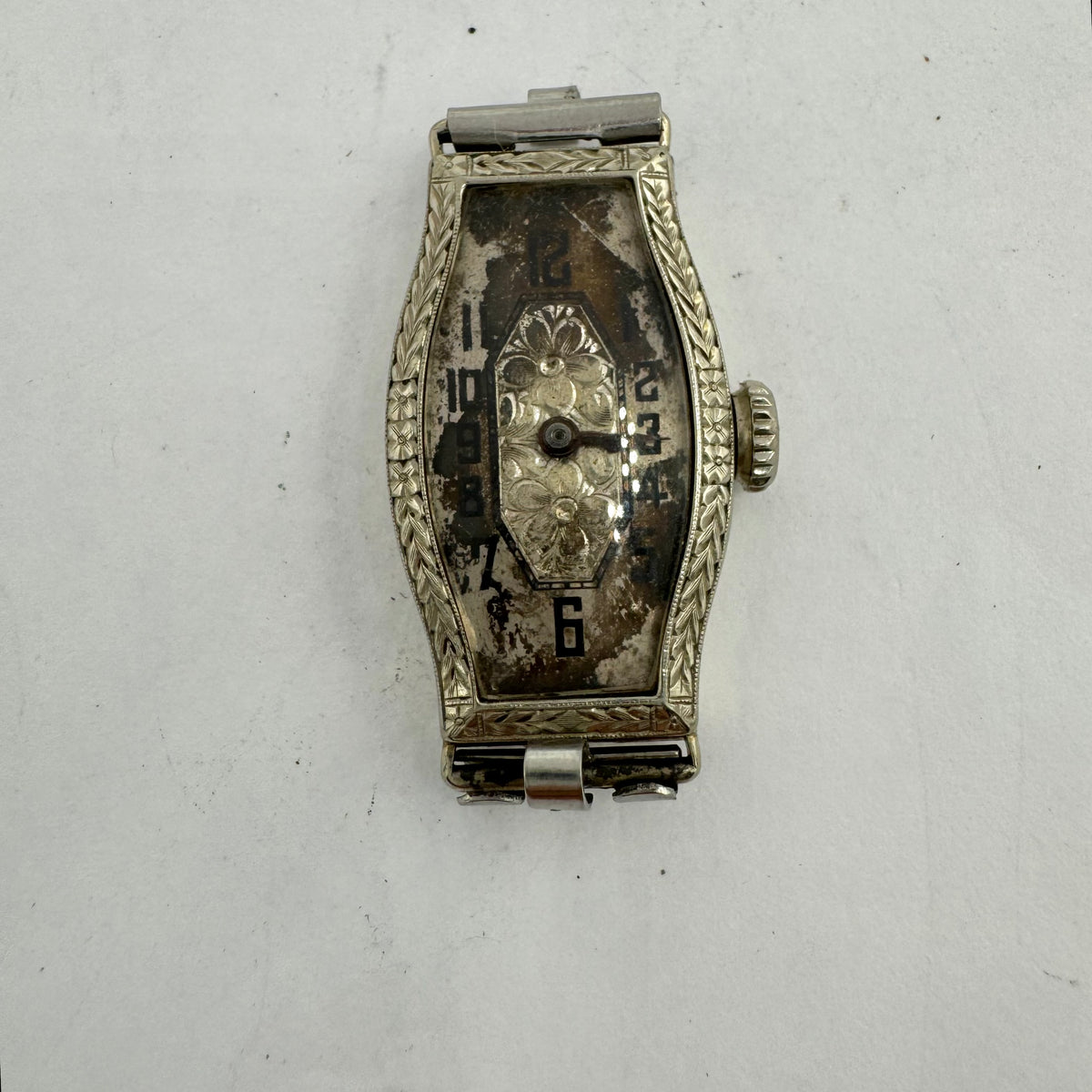 Vintage A. LeCoultre Blancpain Ladies Mechanical Wristwatch White Gold Filled