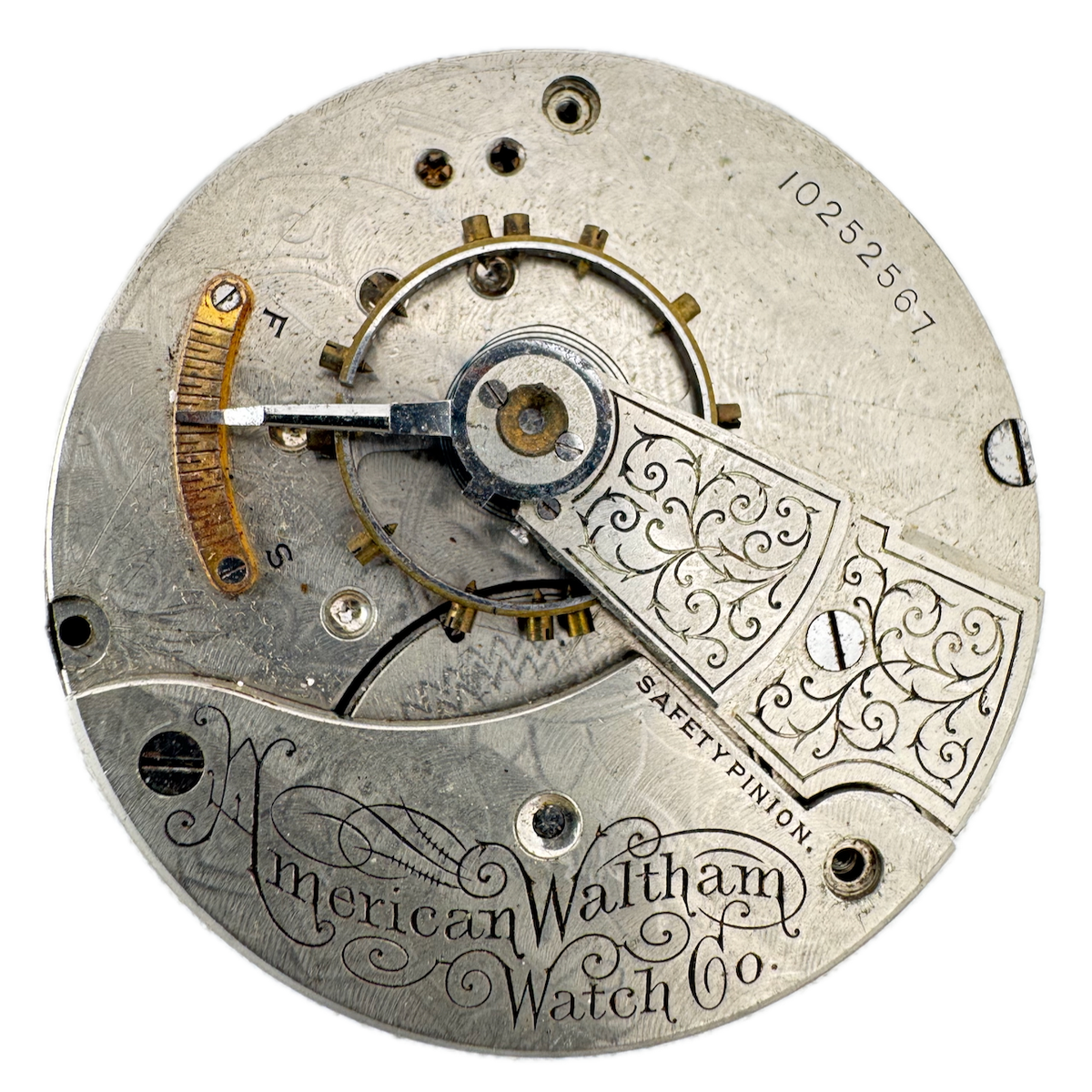 Antique 18s 1901 Waltham 7 Jewel Mechanical Pocket Watch Movement 18 USA
