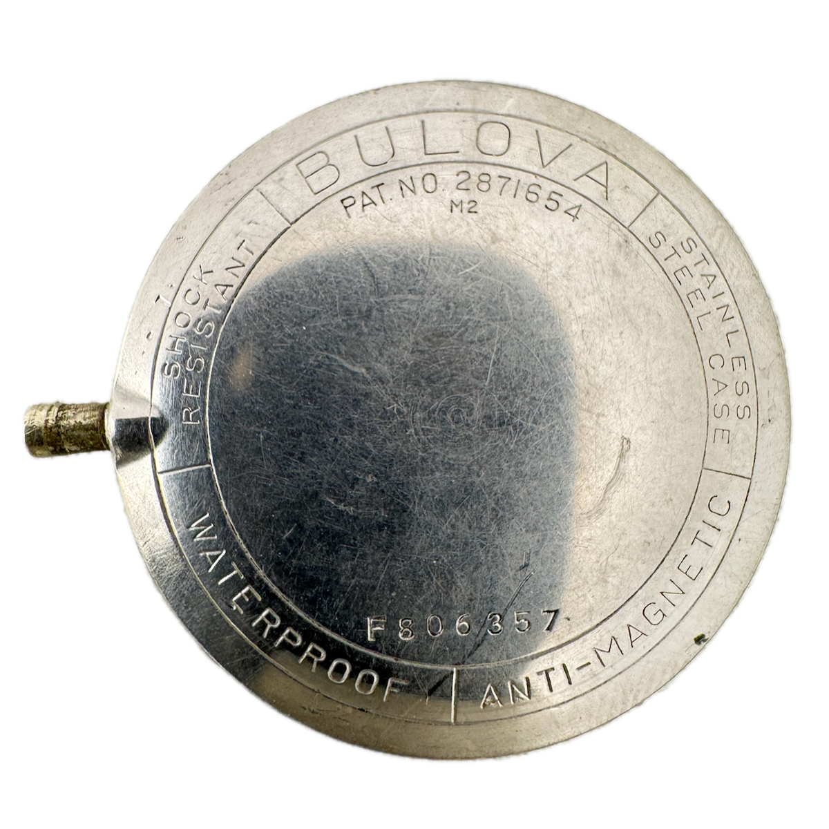 Vintage 30mm Bulova 17 Jewel Mechanical Men's Wristwatch Movement Swiss