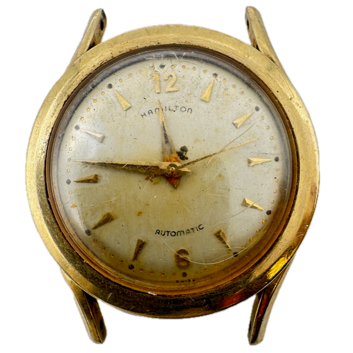 Vintage 33mm Hamilton Men's Automatic Wristwatch 661 Swiss 10k Gold FilledfParts