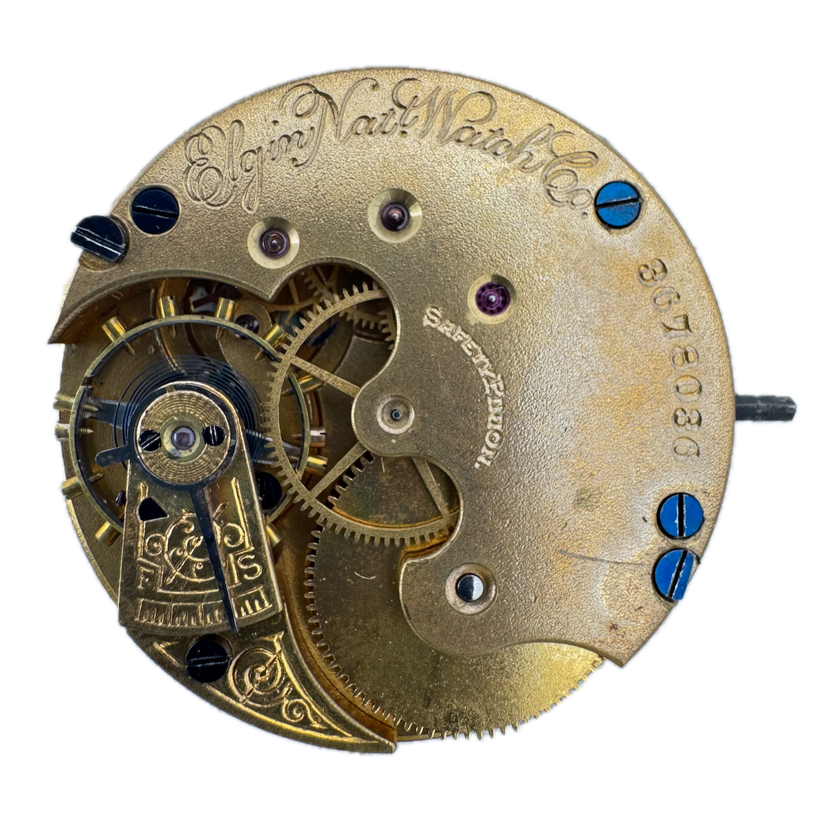 Antique 6s 1890 Elgin 11 Jewel Mechanical Hunter Pocket Watch Movement 94 USA