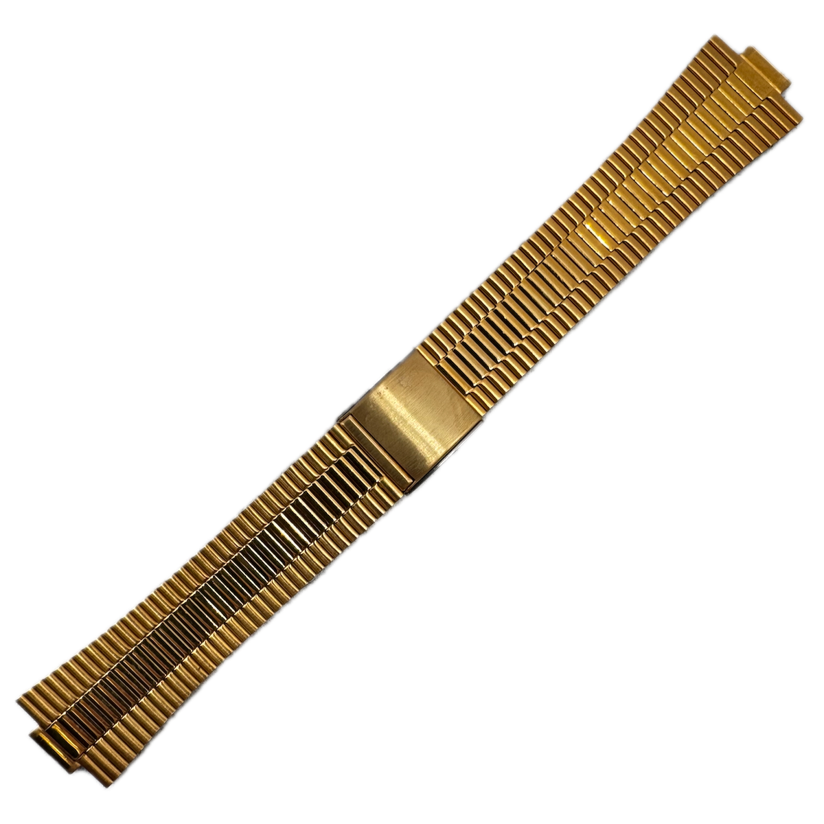Vintage 9.5mm Seiko Men's Wristwatch Bracelet Gold Tone Sliding Deployant Japan