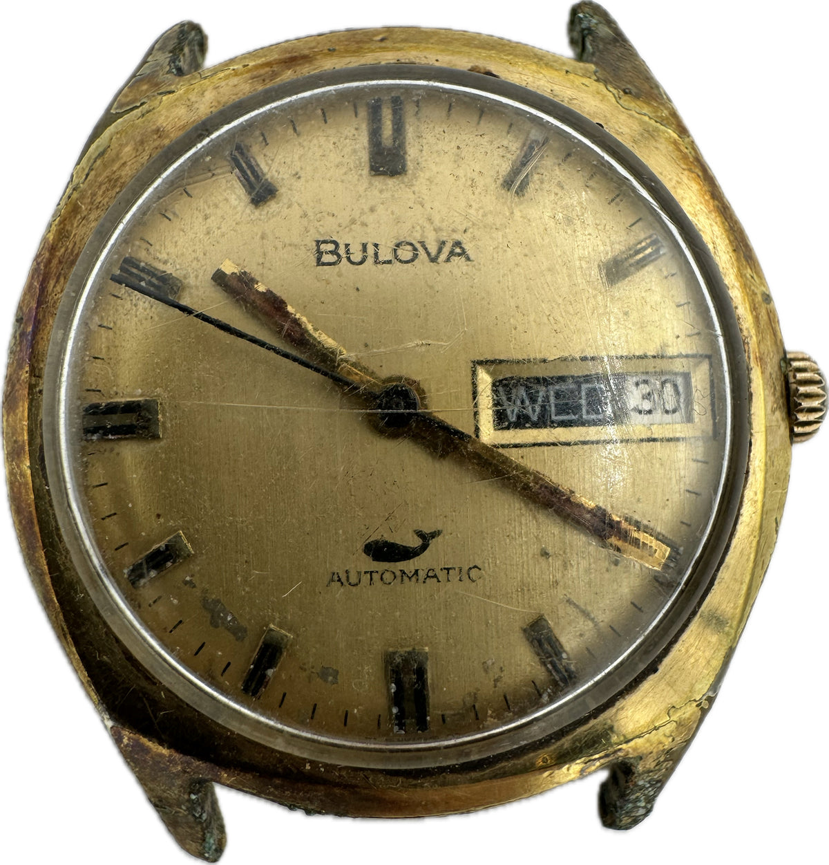 Vintage 32mm 1969 Bulova Sea King Men's Automatic Wristwatch 11 ANACB USA