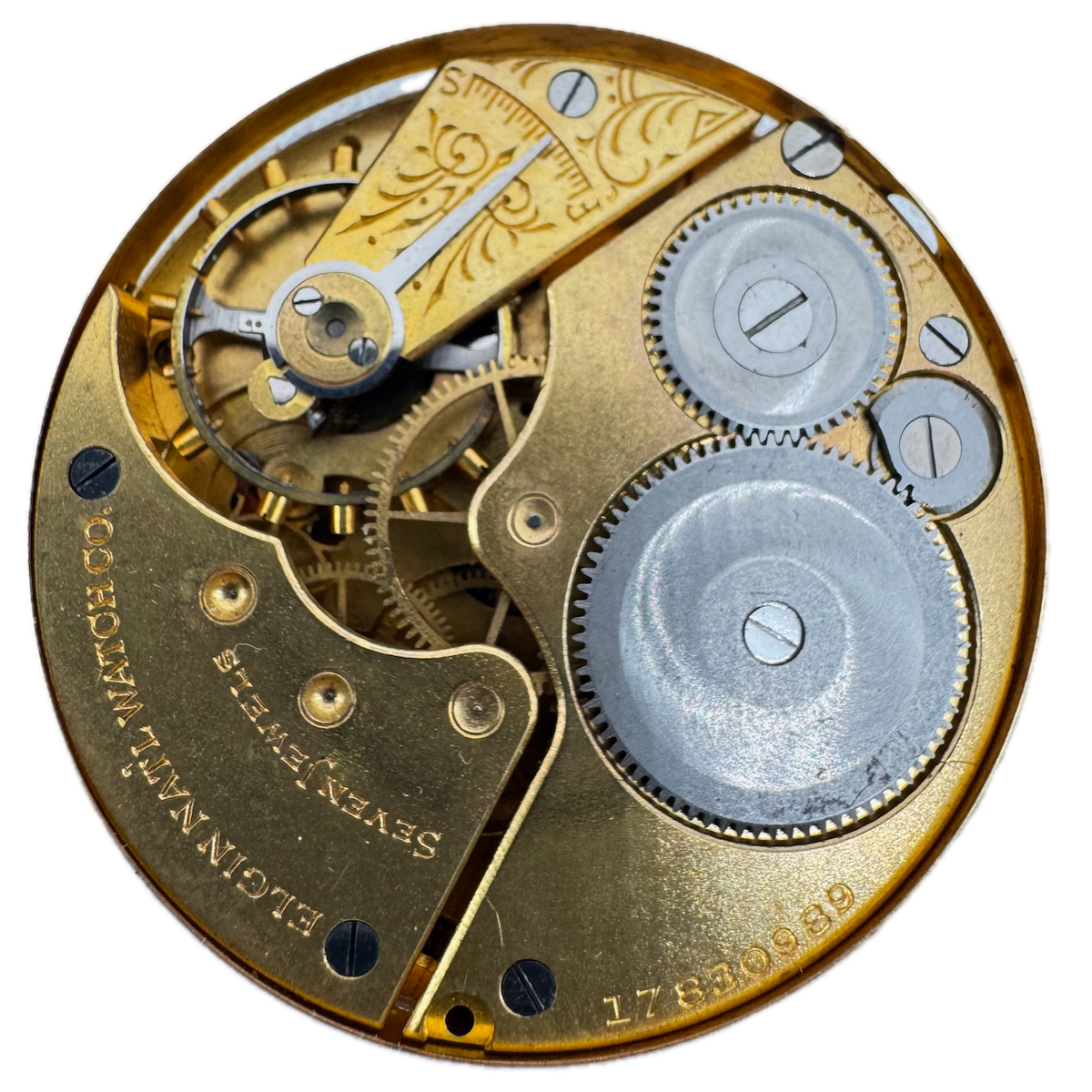 Vintage 16s 1928 Elgin 15 Jewel Mechanical Pocket Watch Movement 313 USA