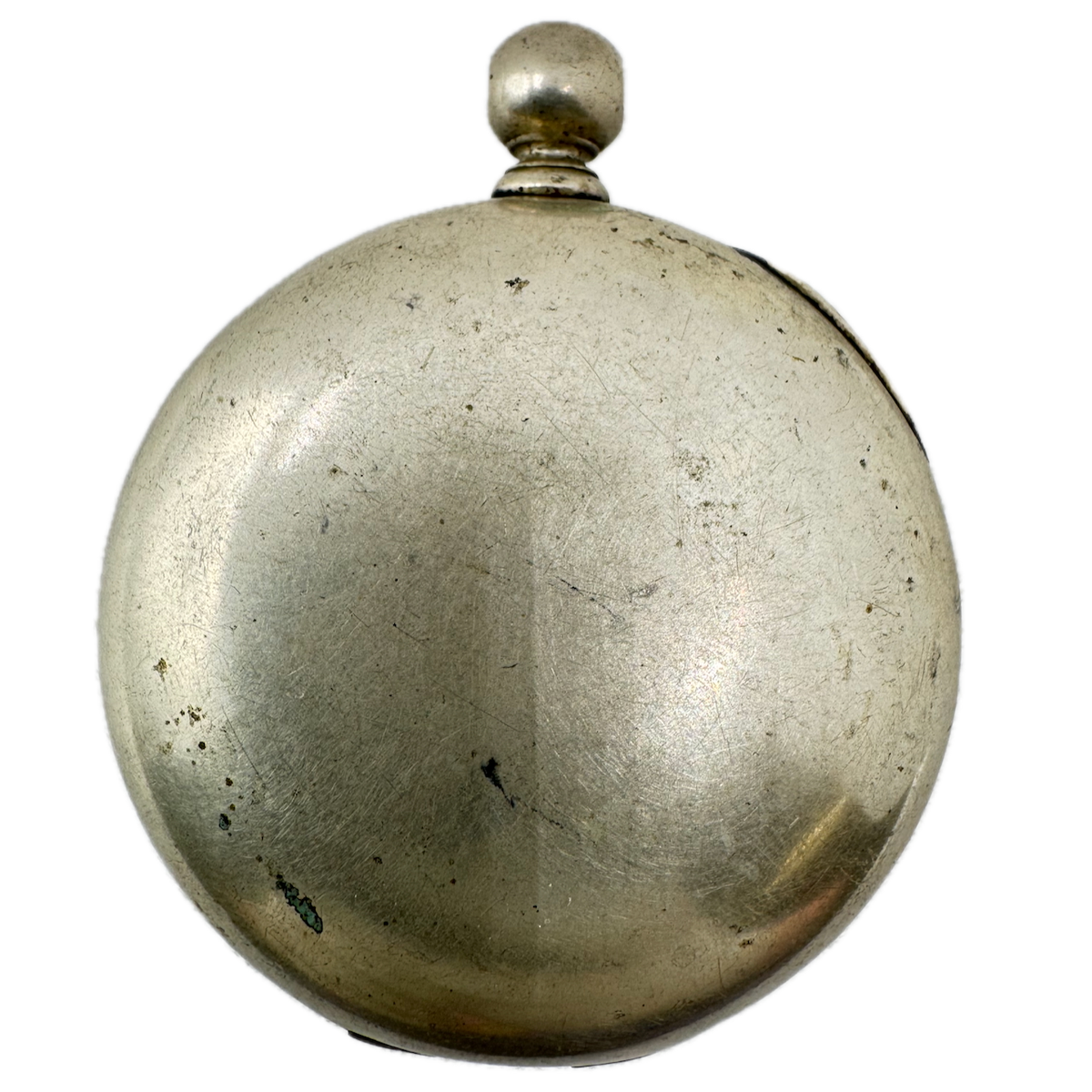 Antique 18s Unbranded Open Face Pocket Watch Case for Key Wind Silveroid USA
