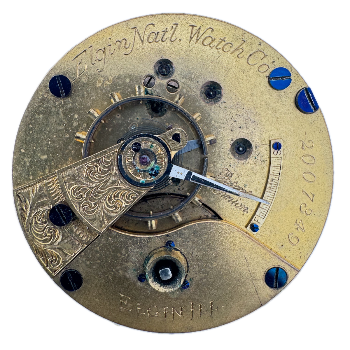 Antique 12s 1918 Elgin 3 15 Jewel Mechanical Pocket Watch Movement 315 USA