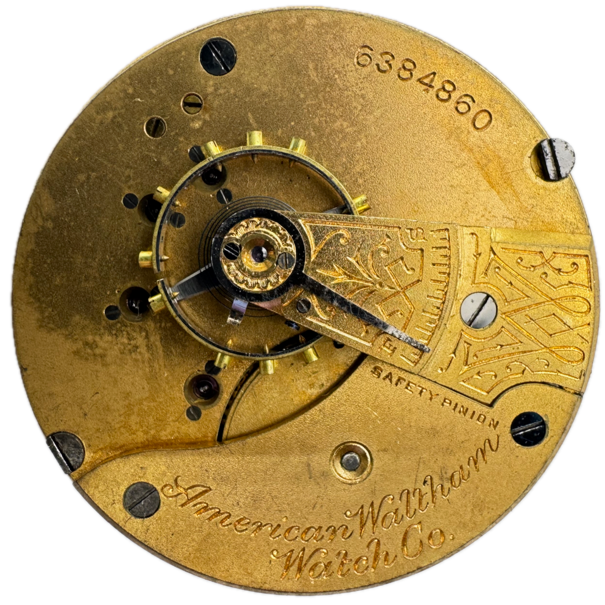 Antique 18s 1894 Waltham 11J Mechanical Pocket Watch Open Face Movement No.3 USA