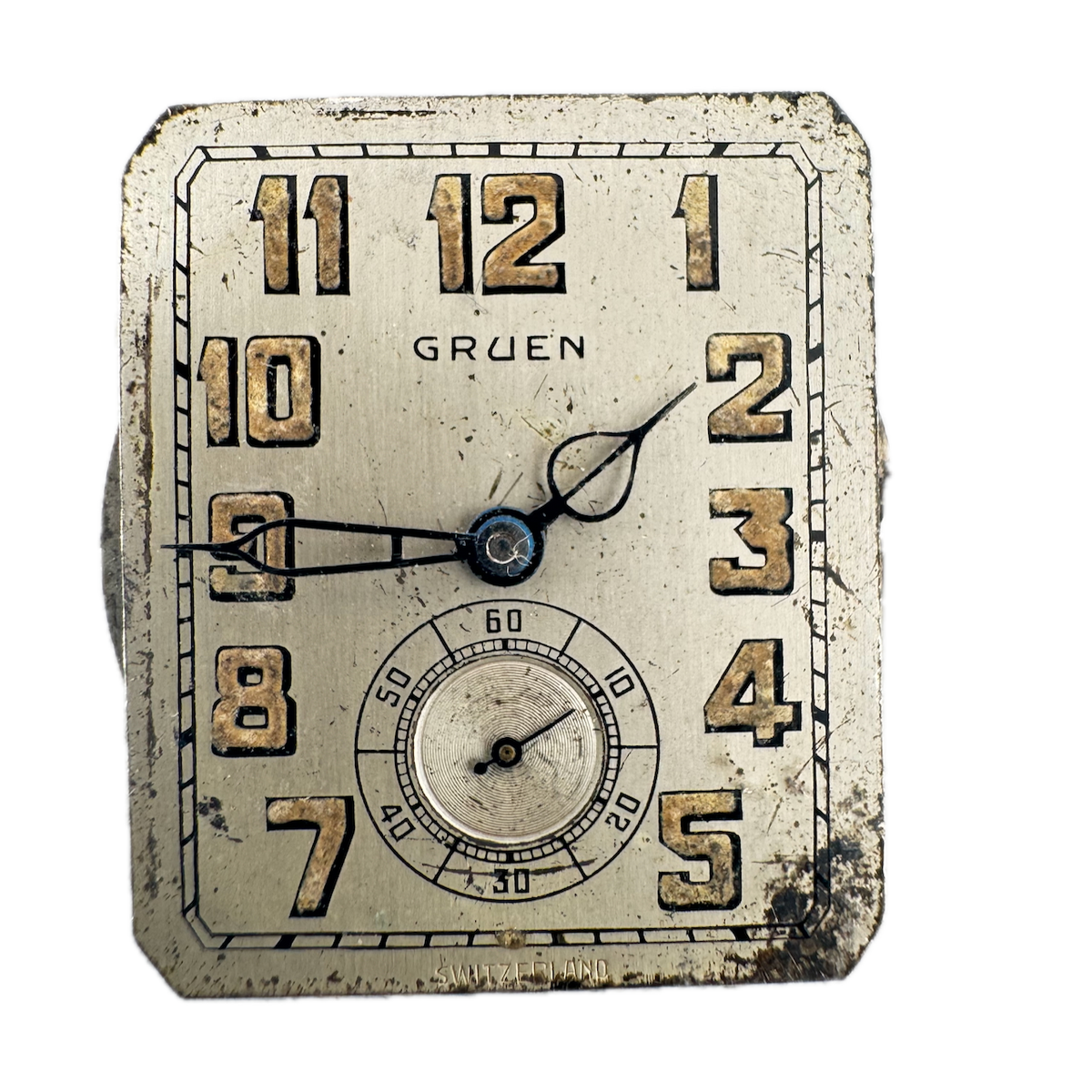 Vintage Gruen 15 Jewel Mechanical Men's Wristwatch Movement 179 Swiss