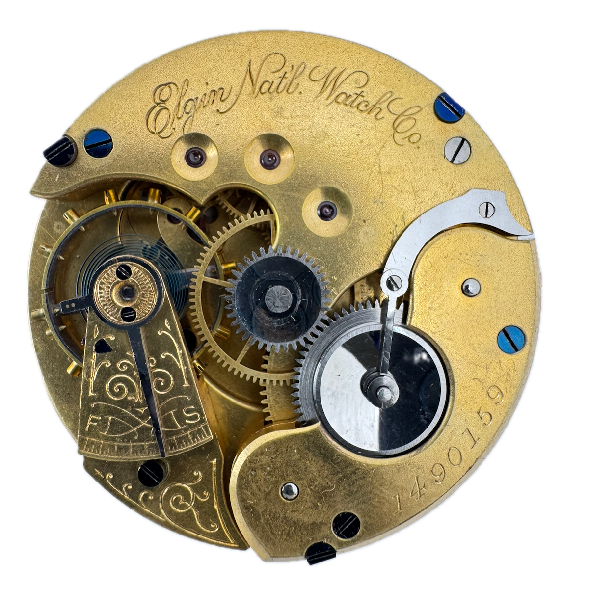 Antique 16s 1884 Elgin 11 Jewels Mechanical Hunter Pocket Watch Movement 93 USA