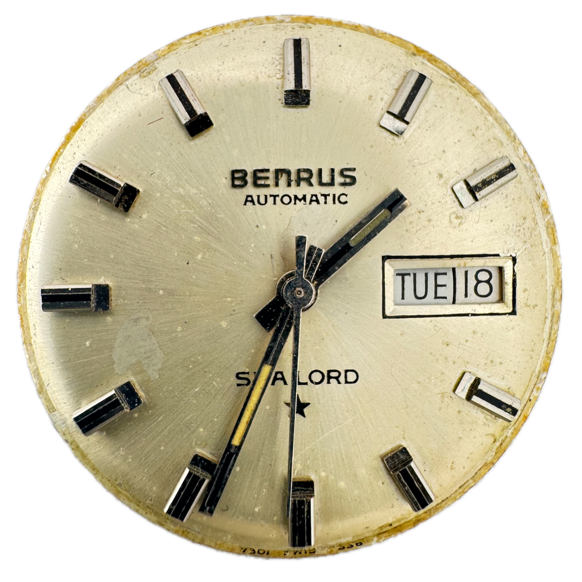 Vintage Benrus Sea Lord 17 Jewel Automatic Men's Wristwatch Movement GVH 2636
