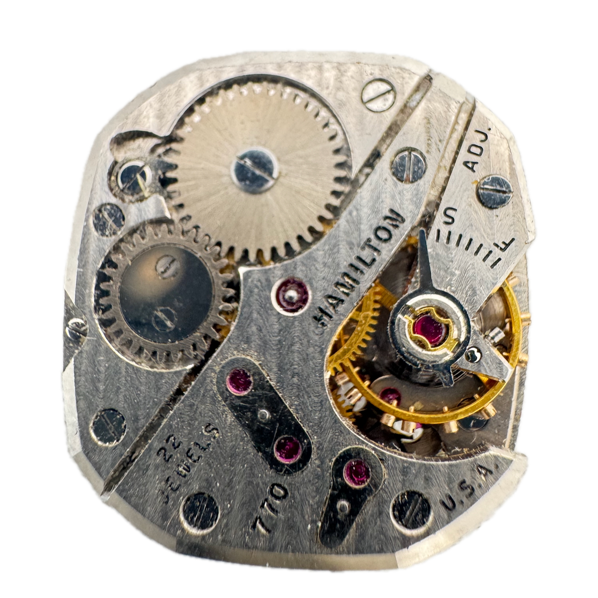 Vintage Hamilton 22 Jewel Mechanical Men's Wristwatch Movement 770 USA